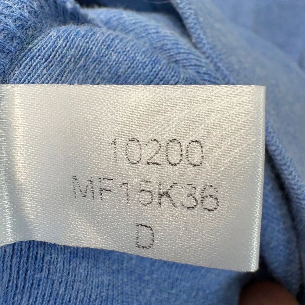Peter Millar Mens XL Light Blue 100% Cotton 1/4 Zip Pullover Sweater